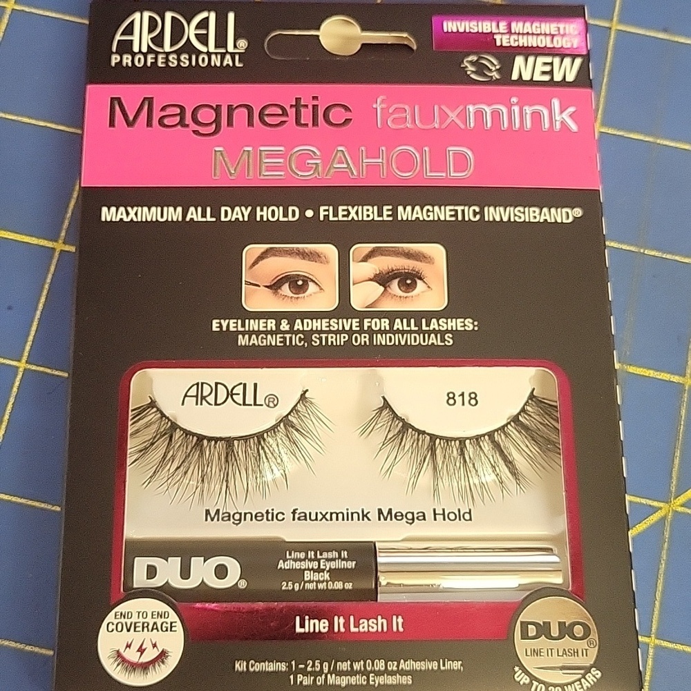 Ardell Magnetic Megahold Faux Mink Lashes New 818